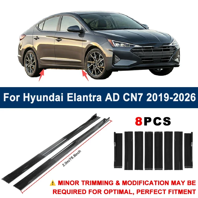 Aerodynamic 2m Sectional Side Skirt Extension Lips Racing Side Spoiler For Hyundai Elantra AD CN7 2019-2026 Sport Upgrade Kit
Aerodynamic 2m Sectional Side Skirt Extension Lips Racing Side Spoiler For Hyundai Elantra AD CN7 2019-2026 Sport Upgrade Kit