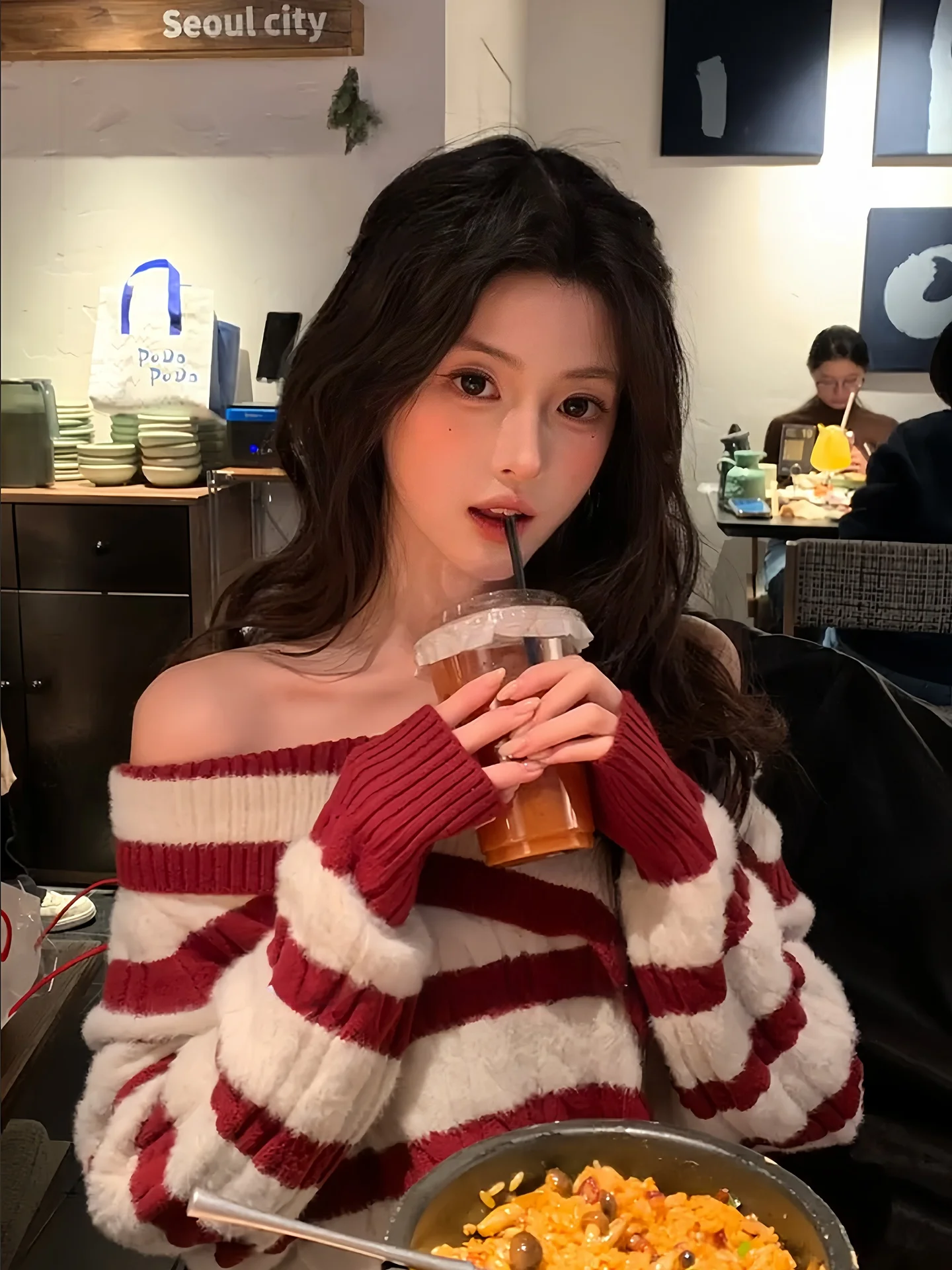 Sexy One-oulder Striped Knitted Sweater Women's Winter Faion Casual Loose Fit Long Sve Warm Thermal Polyester Cotton B...
Sexy One-oulder Striped Knitted Sweater Women's Winter Faion Casual Loose Fit Long Sve Warm Thermal Polyester Cotton B...