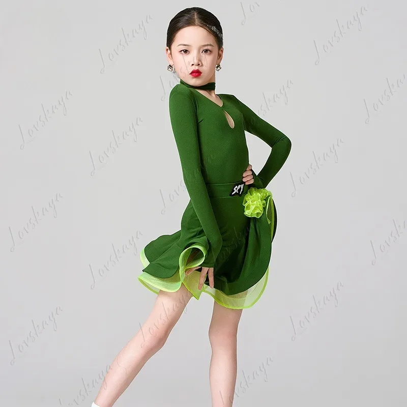 Girls High-End Latin Dance Skirt with Split Foreign Style Ladies Performance Practice Clothes
Girls High-End Latin Dance Skirt with Split Foreign Style Ladies Performance Practice Clothes