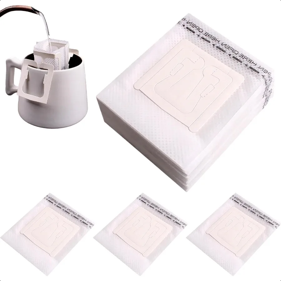 50Pcs Hanging Ear Coffee Bag Drip Coffee Filter Bag Portable Easy to Degrade Coffee Filter Paper Bag Single Serve Coffee Paper
50Pcs Hanging Ear Coffee Bag Drip Coffee Filter Bag Portable Easy to Degrade Coffee Filter Paper Bag Single Serve Coffee Paper