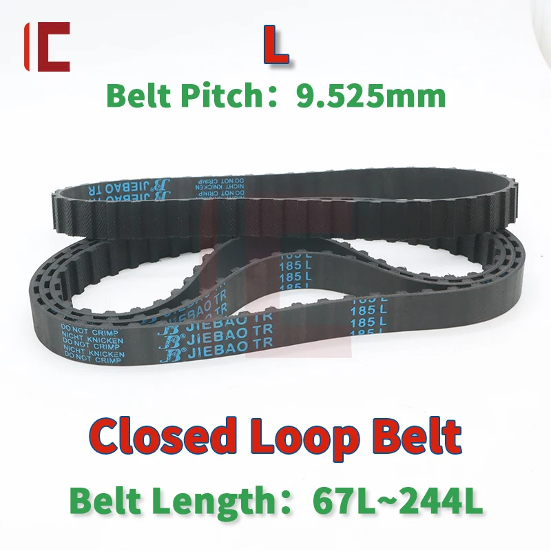 L Timing Belt Length 67L to 244L L Model Closed Loop Belt L Type Rubber Pulley Belt L Synchronous Belt 15mm 20mm 25mm 30mm 38mm
L Timing Belt Length 67L to 244L L Model Closed Loop Belt L Type Rubber Pulley Belt L Synchronous Belt 15mm 20mm 25mm 30mm 38mm