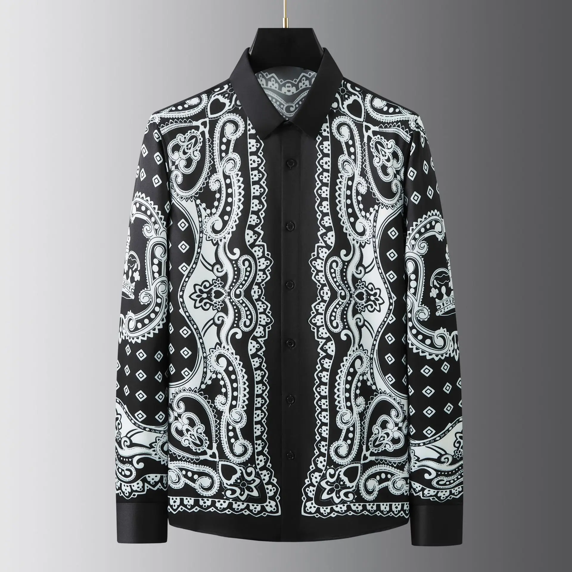 2025 Luxury Palace Retro Printed Shirt for Men Fashion Long Sleeve Slim Fit Casual Shirts Business Social Party Banquet Tuxedo
2025 Luxury Palace Retro Printed Shirt for Men Fashion Long Sleeve Slim Fit Casual Shirts Business Social Party Banquet Tuxedo