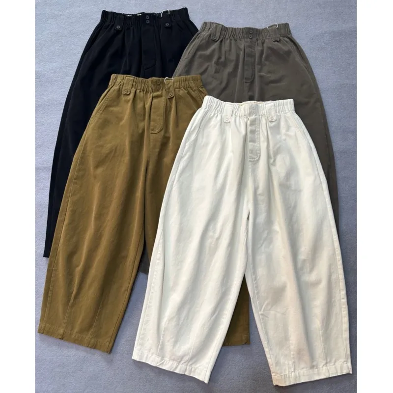 Johnature Women Cotton Harem Pants New Spring Autumn High-Waist Elastic Waist Cargo Loose Fit Wide-Leg Casual Pants
Johnature Women Cotton Harem Pants New Spring Autumn High-Waist Elastic Waist Cargo Loose Fit Wide-Leg Casual Pants