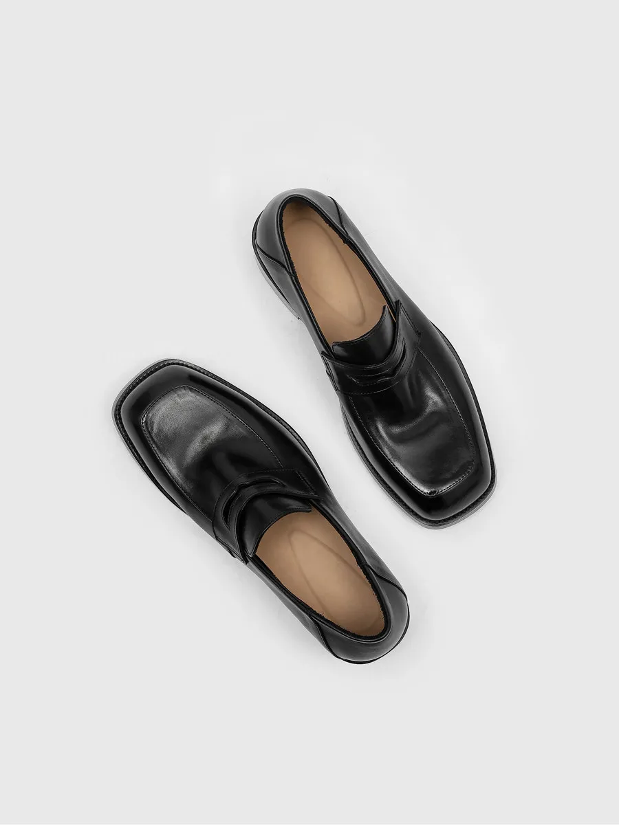 Old-money‑style Washed Cowhide Square-toe Loafers For Men,Slip‑on Thick‑sole Dress Shoes For Commuting And Formal Occasio
Old-money‑style Washed Cowhide Square-toe Loafers For Men,Slip‑on Thick‑sole Dress Shoes For Commuting And Formal Occasio