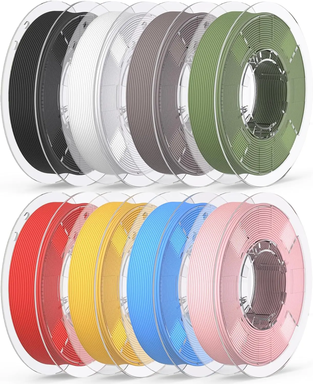 8-Color PLA Filament Bundle 1.75mm, 200g Each, High Precision for FDM Printers
8-Color PLA Filament Bundle 1.75mm, 200g Each, High Precision for FDM Printers