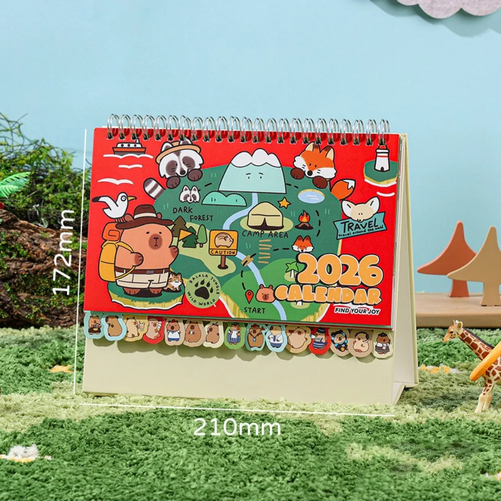 Практичный настольный календарь с капибарой и лесом 2026, переплет на катушке, один месяц, чтобы просмотр, настольное расписание, заметки, ежемесячный календарь, школа
Практичный настольный календарь с капибарой и лесом 2026, переплет на катушке, один месяц, чтобы просмотр, настольное расписание, заметки, ежемесячный календарь, школа