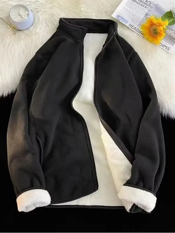 Теплая мужская толстовка на подкладке Jaet Thiened, повседневная спортивная толстовка с воротником-стойкой и застежкой-молнией, длинная полиэфирная ткань све
Теплая мужская толстовка на подкладке Jaet Thiened, повседневная спортивная толстовка с воротником-стойкой и застежкой-молнией, длинная полиэфирная ткань све