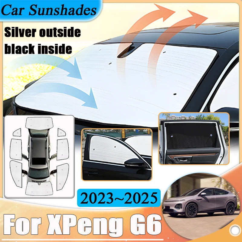 Car Coverage Sunshades For XPeng G6 2025 Accessories 2023 2024 Sun Anti-UV Protection Visor Window Sun Shades Cover Auto Sticker
Car Coverage Sunshades For XPeng G6 2025 Accessories 2023 2024 Sun Anti-UV Protection Visor Window Sun Shades Cover Auto Sticker