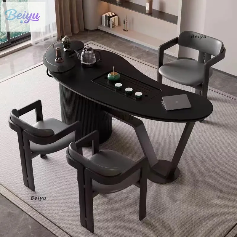 Легкий роскошный современный офисный стул из каменной плиты, встроенный чайный столик, итальянский минималистичный элитный набор, чайный чайник для кунг-фу, стол
Легкий роскошный современный офисный стул из каменной плиты, встроенный чайный столик, итальянский минималистичный элитный набор, чайный чайник для кунг-фу, стол