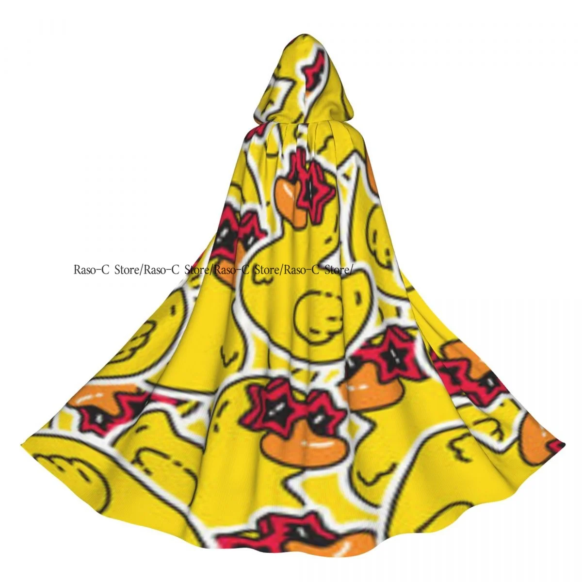 Unisex Adult Duck Star Sunglasses Pattern Cloak with Hood Long Witch Costume Cosplay
Unisex Adult Duck Star Sunglasses Pattern Cloak with Hood Long Witch Costume Cosplay