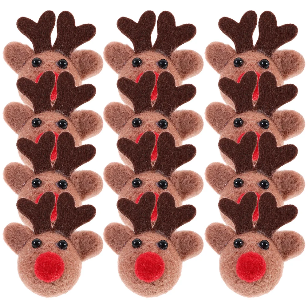 12pcs Elk Heads Decor Christmas DIY Crafts Ornament Crafting Lovely Appearance Cartoon Design Long Lasting
12pcs Elk Heads Decor Christmas DIY Crafts Ornament Crafting Lovely Appearance Cartoon Design Long Lasting