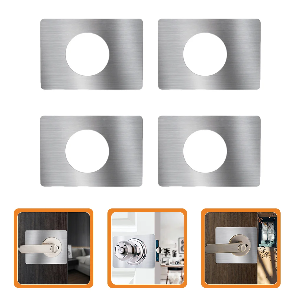 4 Pcs Door Lock Repair Board Deadbolt Garage Reinforcement Bracket Front Hole Cover Plate Kick Stainless Steel Filler Plates
4 Pcs Door Lock Repair Board Deadbolt Garage Reinforcement Bracket Front Hole Cover Plate Kick Stainless Steel Filler Plates