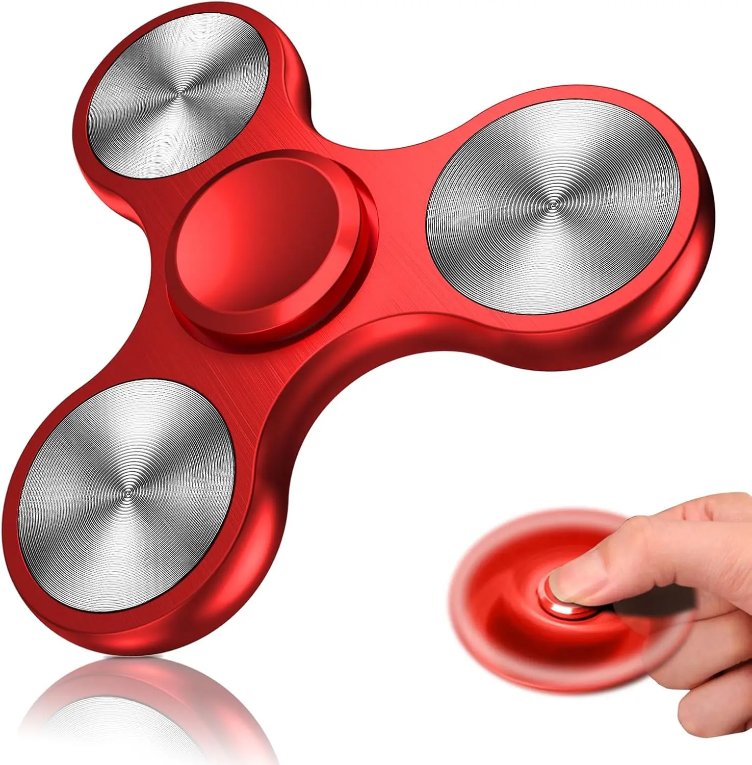Fidget Spinners Toy, 3-8 Min Spins Time StainlSteel Bearing Metal Fidget Spinner, EDC ADHD StrAnxiety
Fidget Spinners Toy, 3-8 Min Spins Time StainlSteel Bearing Metal Fidget Spinner, EDC ADHD StrAnxiety