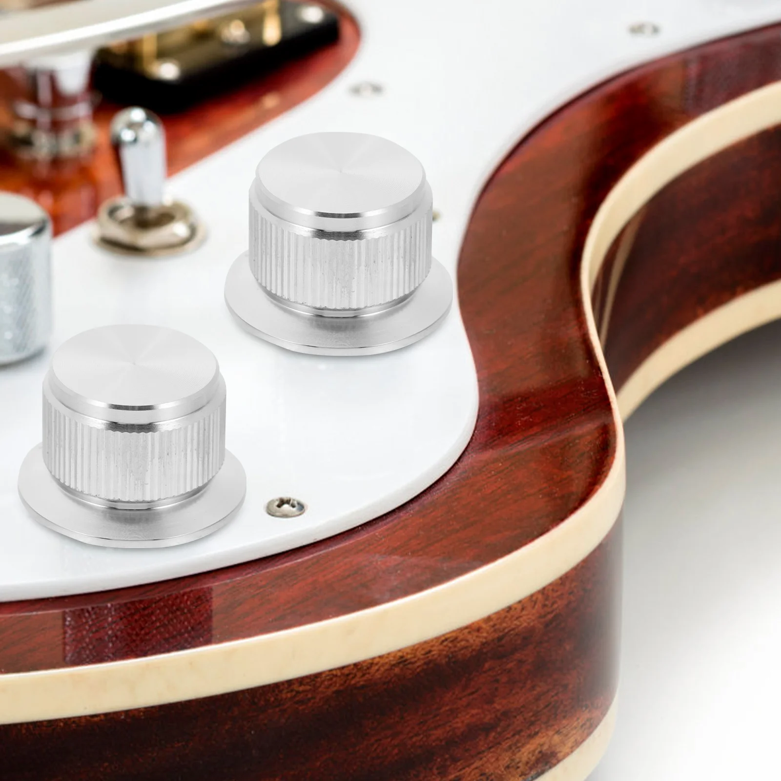 Sturdy Guitar Volume Knob Aluminum Alloy Replacement Cap for Electric Guitar Bass Amplifier Potentiometer Tone Control
Sturdy Guitar Volume Knob Aluminum Alloy Replacement Cap for Electric Guitar Bass Amplifier Potentiometer Tone Control