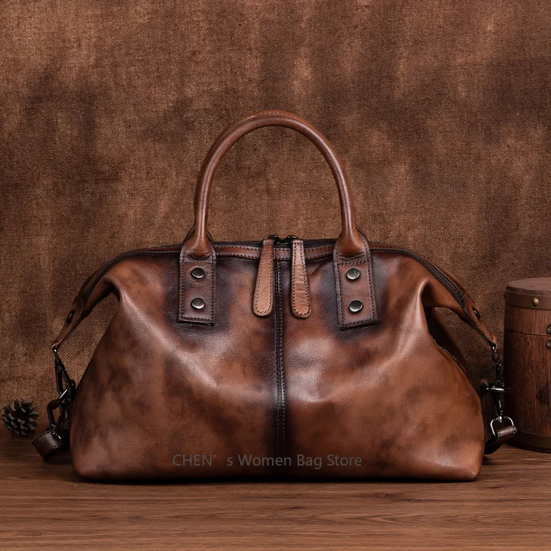 Hand-Painted Top Handle Tote Bag for Women, Premium Cowhide Leather Vintage Hobo Purse with Zipper NEW Work & Travel Bag
Hand-Painted Top Handle Tote Bag for Women, Premium Cowhide Leather Vintage Hobo Purse with Zipper NEW Work & Travel Bag