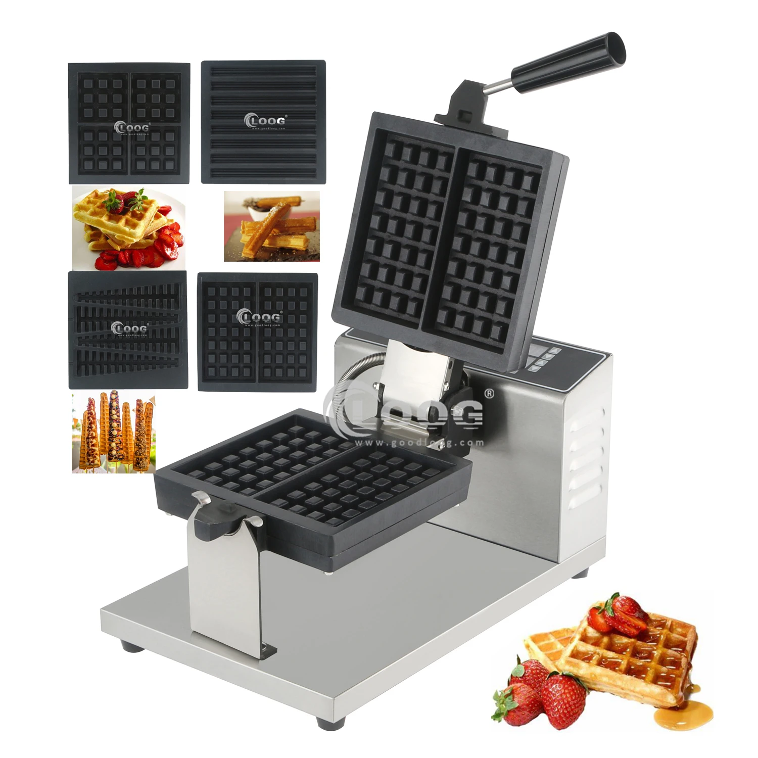 Stainless Steel Nonstick 2pcs Waffle Maker Electric Commercial Waffle Maker Machine for Sale
Stainless Steel Nonstick 2pcs Waffle Maker Electric Commercial Waffle Maker Machine for Sale