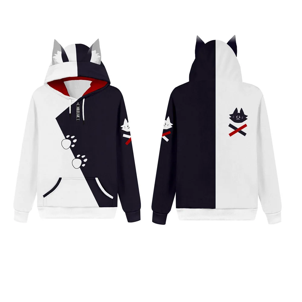 VTuber Ookami Mio Cosplay Hoodie 3D Printed Sweatshirt Men Women Casual Streetwear Pullover Halloween Carnival Party
VTuber Ookami Mio Cosplay Hoodie 3D Printed Sweatshirt Men Women Casual Streetwear Pullover Halloween Carnival Party