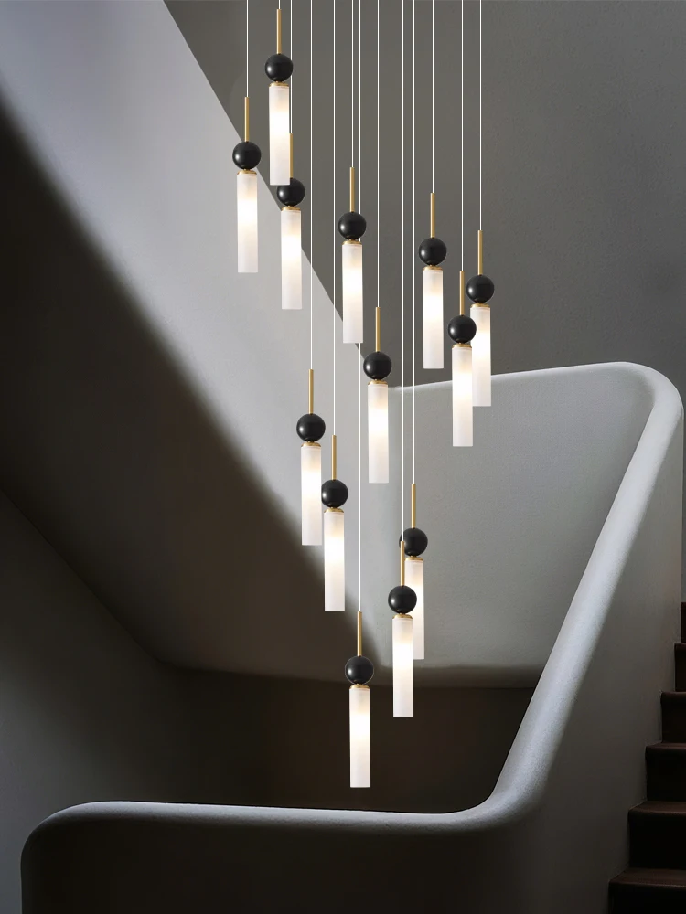 Staircase Ceiling Chandelier Stone Indoor Led Lighting Fixtures Nordic Hanging Lights Loft Acrylic Ring Chandelier Modern
Staircase Ceiling Chandelier Stone Indoor Led Lighting Fixtures Nordic Hanging Lights Loft Acrylic Ring Chandelier Modern