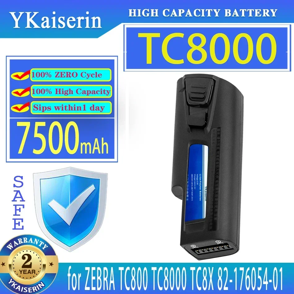 Аккумулятор YKaiserin 7500 мАч для ZEBRA TC800 TC8000 TC8X 82- 176054 -01 Батерия
Аккумулятор YKaiserin 7500 мАч для ZEBRA TC800 TC8000 TC8X 82- 176054 -01 Батерия