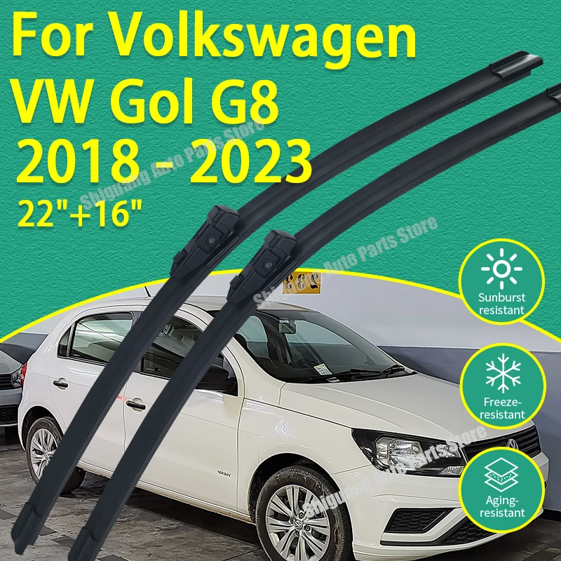 Front Silicone Coating Wipers for VW Volkswagen Gol G8 2018 - 2023 Car Wiper Windshield Windscreen Blades Accessories 2019 2020
Front Silicone Coating Wipers for VW Volkswagen Gol G8 2018 - 2023 Car Wiper Windshield Windscreen Blades Accessories 2019 2020