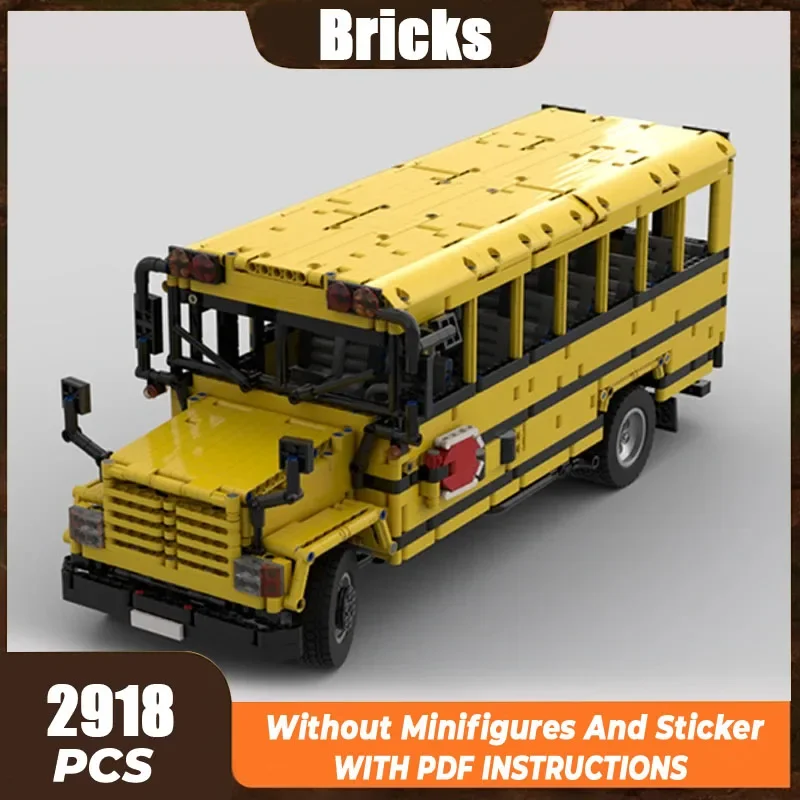 Moc Building Bricks City Car Model American Schoolbus Technology Modular Blocks Holiday Gift Toys For Children DIY Sets Assembly
Moc Building Bricks City Car Model American Schoolbus Technology Modular Blocks Holiday Gift Toys For Children DIY Sets Assembly