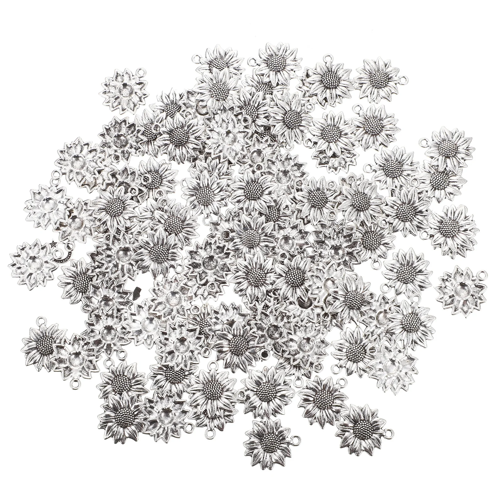 100pcs Alloy Sunflower Shape Charm Pendant Diy Jewelry Accessories Keychain Necklace Bracelet Making Durable
100pcs Alloy Sunflower Shape Charm Pendant Diy Jewelry Accessories Keychain Necklace Bracelet Making Durable