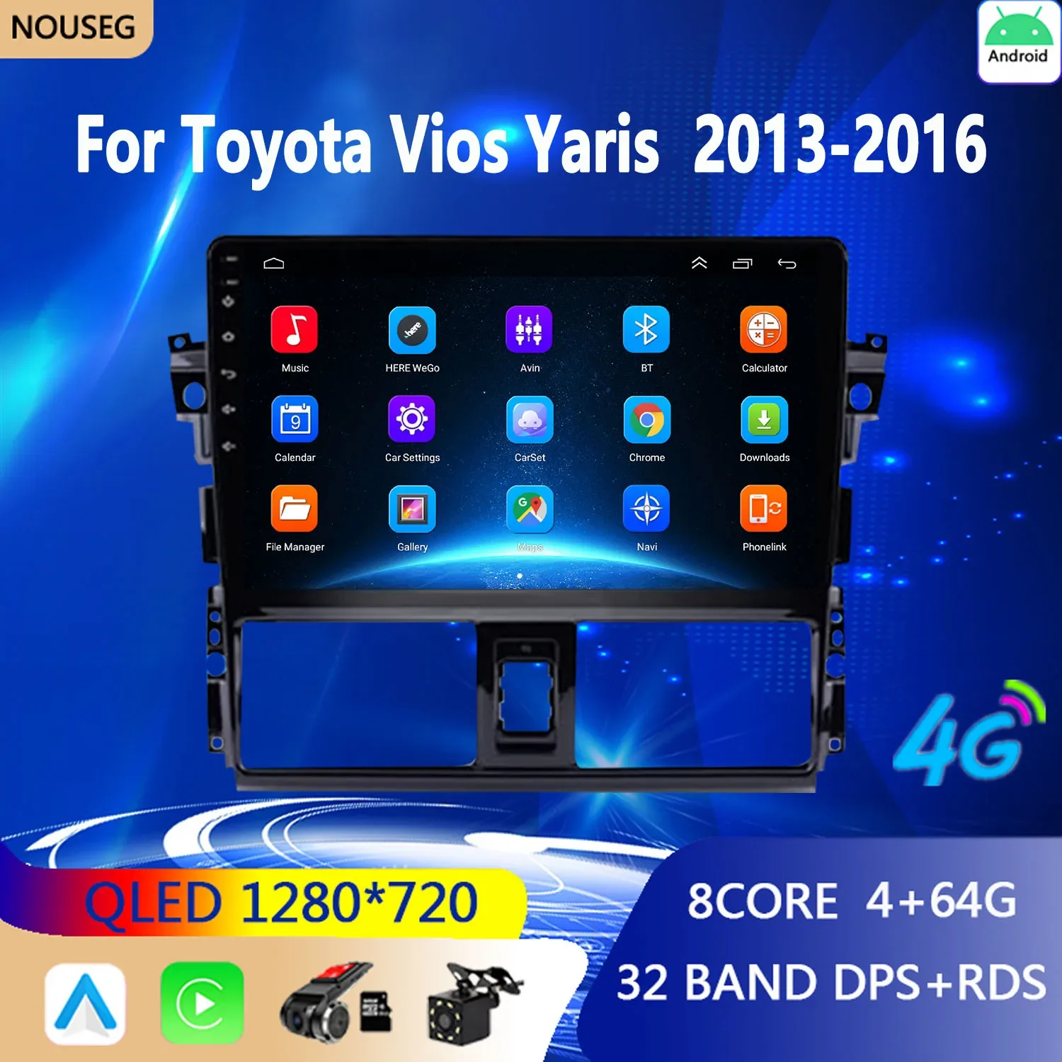 Автомагнитола 2 Din Android для Toyota Vios Yaris 2013 2014 2015 2016, мультимедийный проигрыватель с GPS-навигацией для Carplay, автомагнитола 2 din без DVD
Автомагнитола 2 Din Android для Toyota Vios Yaris 2013 2014 2015 2016, мультимедийный проигрыватель с GPS-навигацией для Carplay, автомагнитола 2 din без DVD