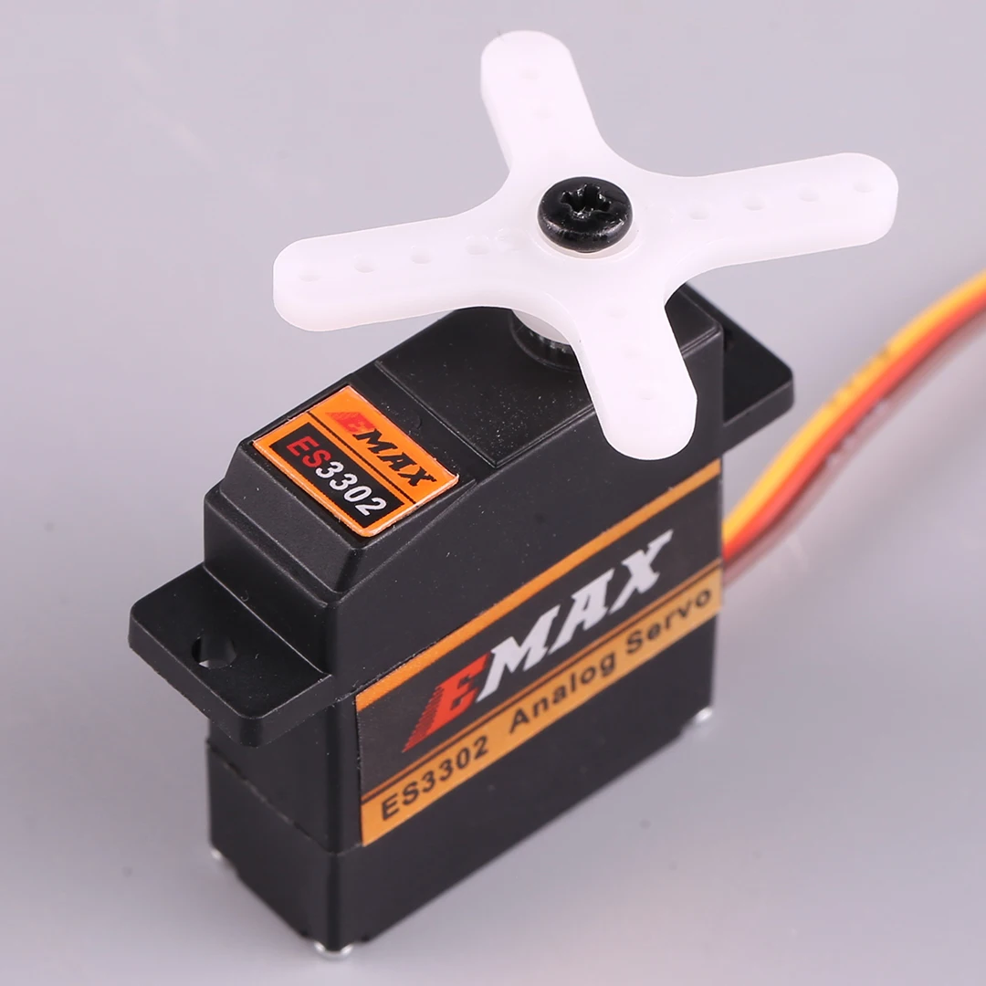 Emax ES3302 Аналоговый мини-сервопривод с металлической шестерней 4,8 В/6,0 В 2,4/2,8 кгс. см Futaba JR Plug для радиоуправляемого самолета, вертолета, планера 
Emax ES3302 Аналоговый мини-сервопривод с металлической шестерней 4,8 В/6,0 В 2,4/2,8 кгс. см Futaba JR Plug для радиоуправляемого самолета, вертолета, планера