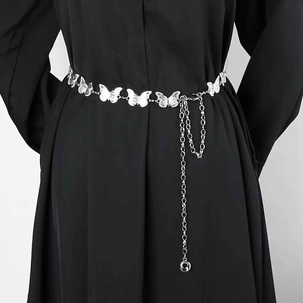Fashion Metal Butterfly Waist Chain for Women Single Layer Sexy Body Chain Adjustable Belly Chain Y2K Party Dress Accessories
Fashion Metal Butterfly Waist Chain for Women Single Layer Sexy Body Chain Adjustable Belly Chain Y2K Party Dress Accessories