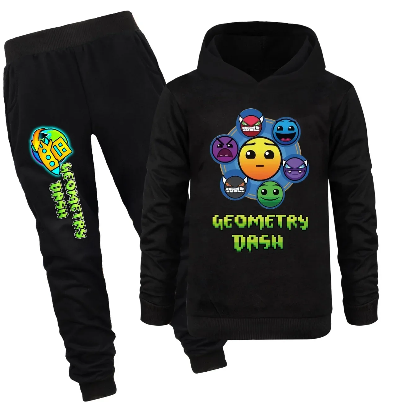 Geometry Dash Clothes Kids Long Sleeve Hoodies Pants 2pcs Set Boys Tracksuits Baby Girls Outfits Children's Clothing Sets
Geometry Dash Clothes Kids Long Sleeve Hoodies Pants 2pcs Set Boys Tracksuits Baby Girls Outfits Children's Clothing Sets