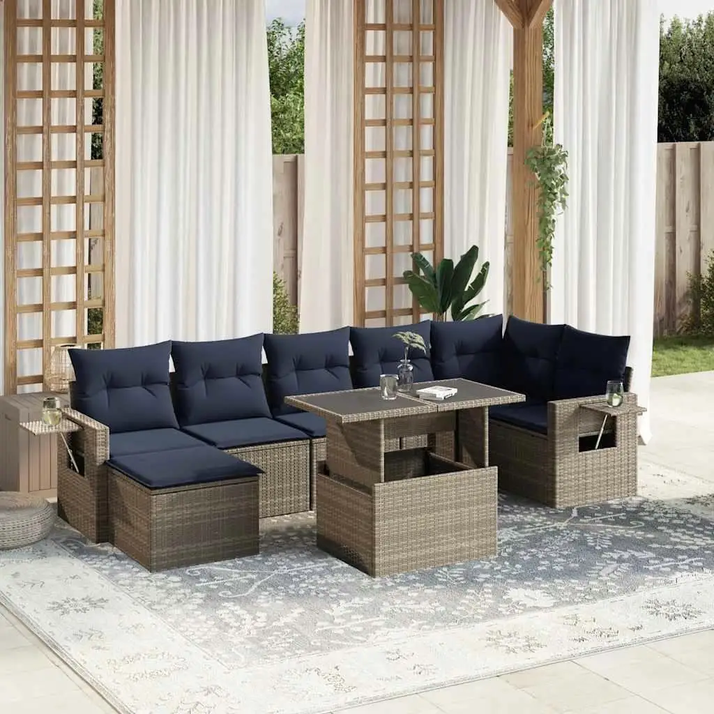 8 Piece Outdoor Patio Sofa Set with Soft Cushions Gray Wicker Furniture Ideal for Garden Backyard balcony
8 Piece Outdoor Patio Sofa Set with Soft Cushions Gray Wicker Furniture Ideal for Garden Backyard balcony