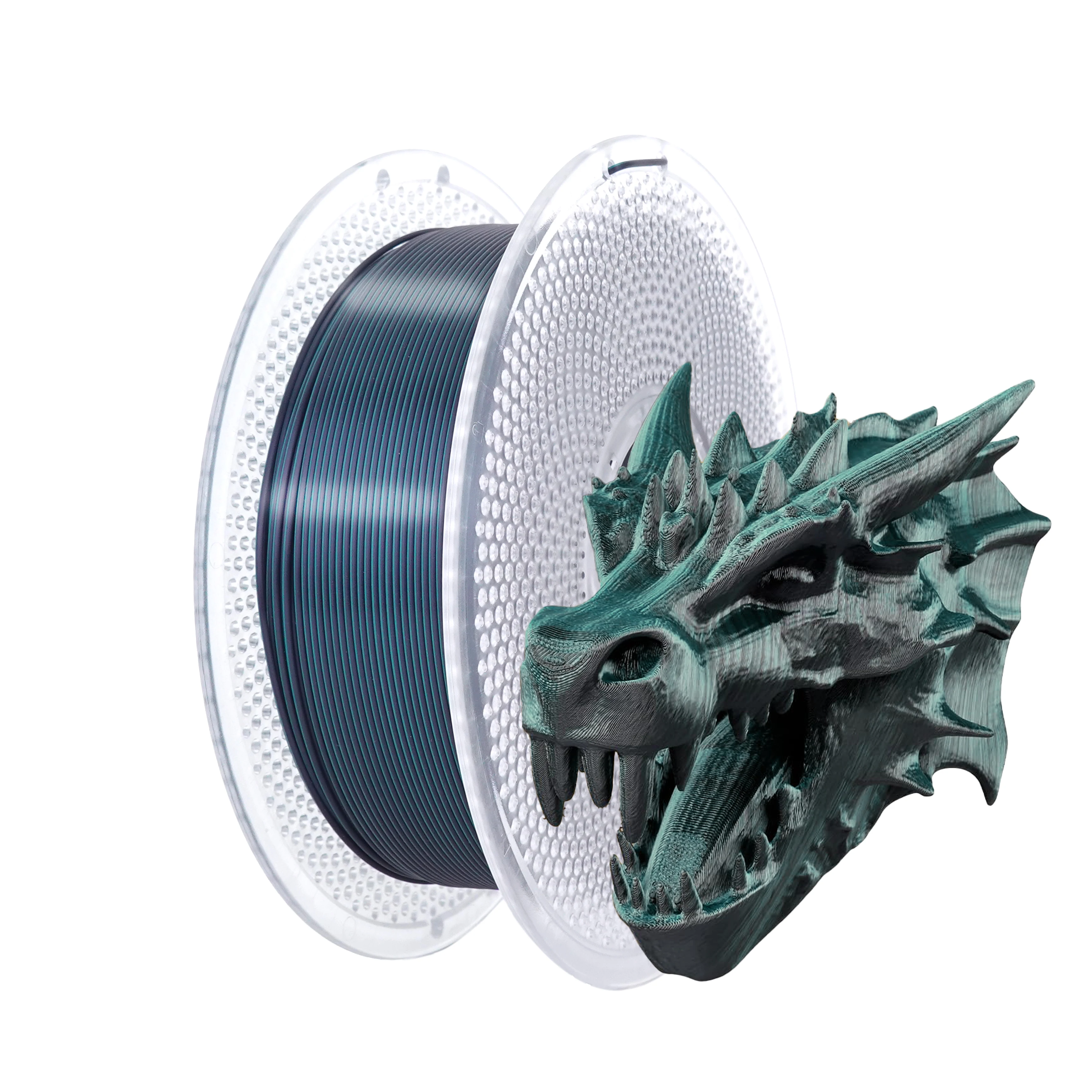 PLA 3D Printer Filament 1.75mm, Silk Shiny PLA Filament, Sparkle Silk PLA, Gradient Dual color Change(Two-color Black Green, 1kg
PLA 3D Printer Filament 1.75mm, Silk Shiny PLA Filament, Sparkle Silk PLA, Gradient Dual color Change(Two-color Black Green, 1kg