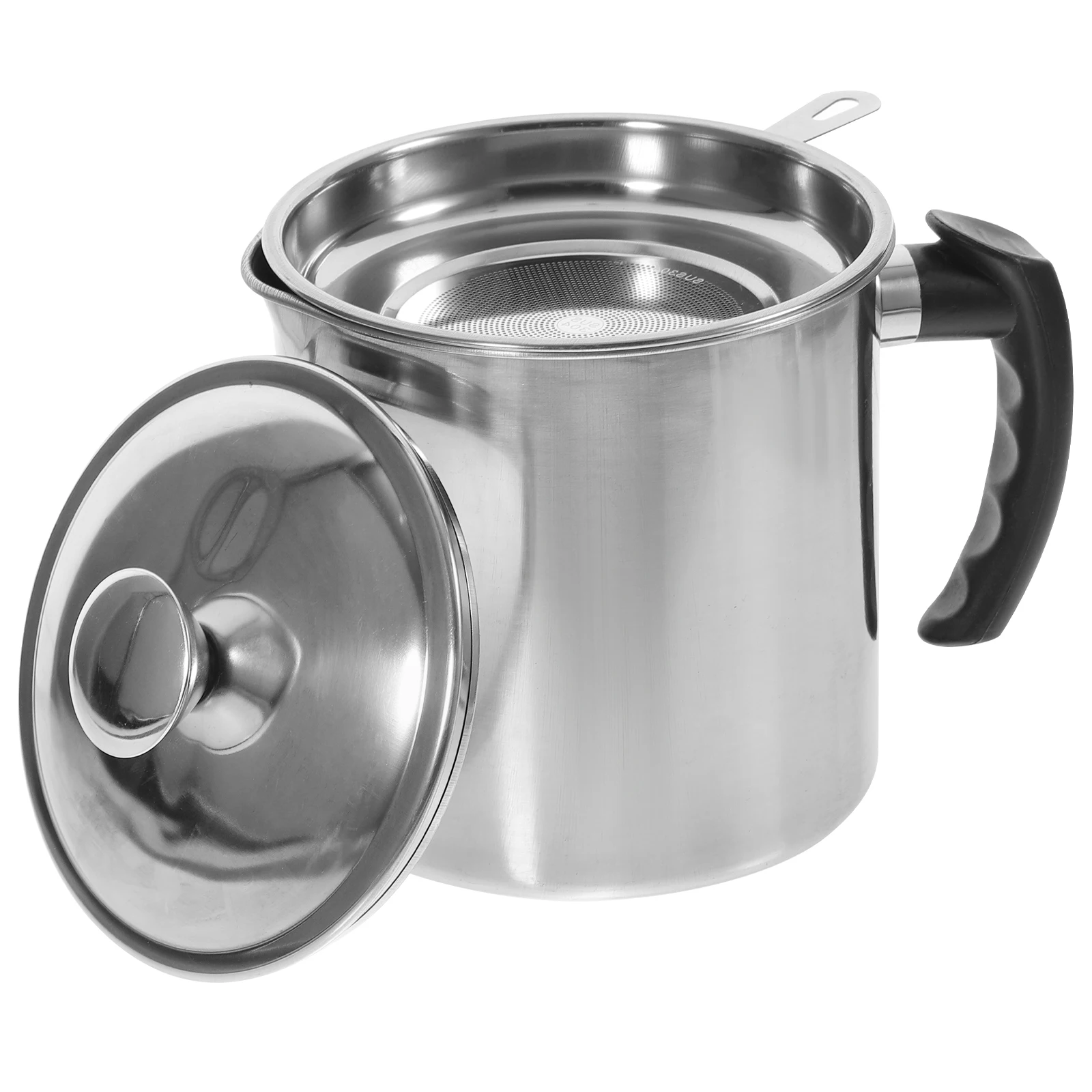 Grease Pot Filter Kitchen Tool Stainless Steel Oil Container Lid Storage Filtering Fat Strainer Bacon Grease Pot Cookware
Grease Pot Filter Kitchen Tool Stainless Steel Oil Container Lid Storage Filtering Fat Strainer Bacon Grease Pot Cookware