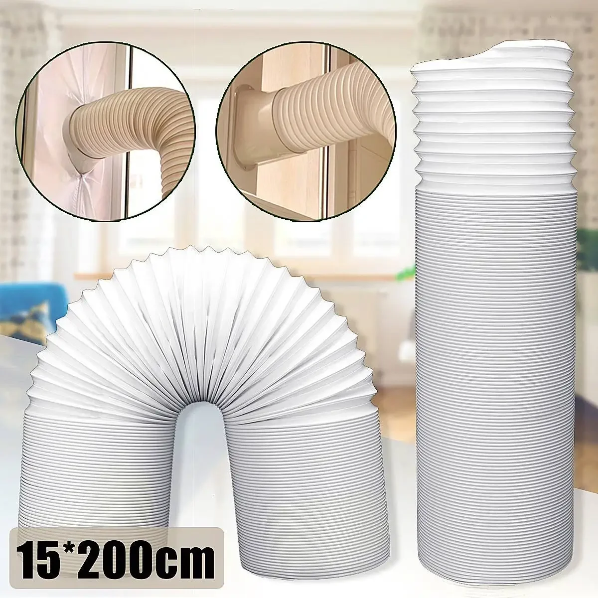 2 Meter 15cm Diameter Portable Exhaust Hose Tube Universal Flexible Exhaust Hose Tube Mobile Air Conditioner Window Vent Pipe
2 Meter 15cm Diameter Portable Exhaust Hose Tube Universal Flexible Exhaust Hose Tube Mobile Air Conditioner Window Vent Pipe