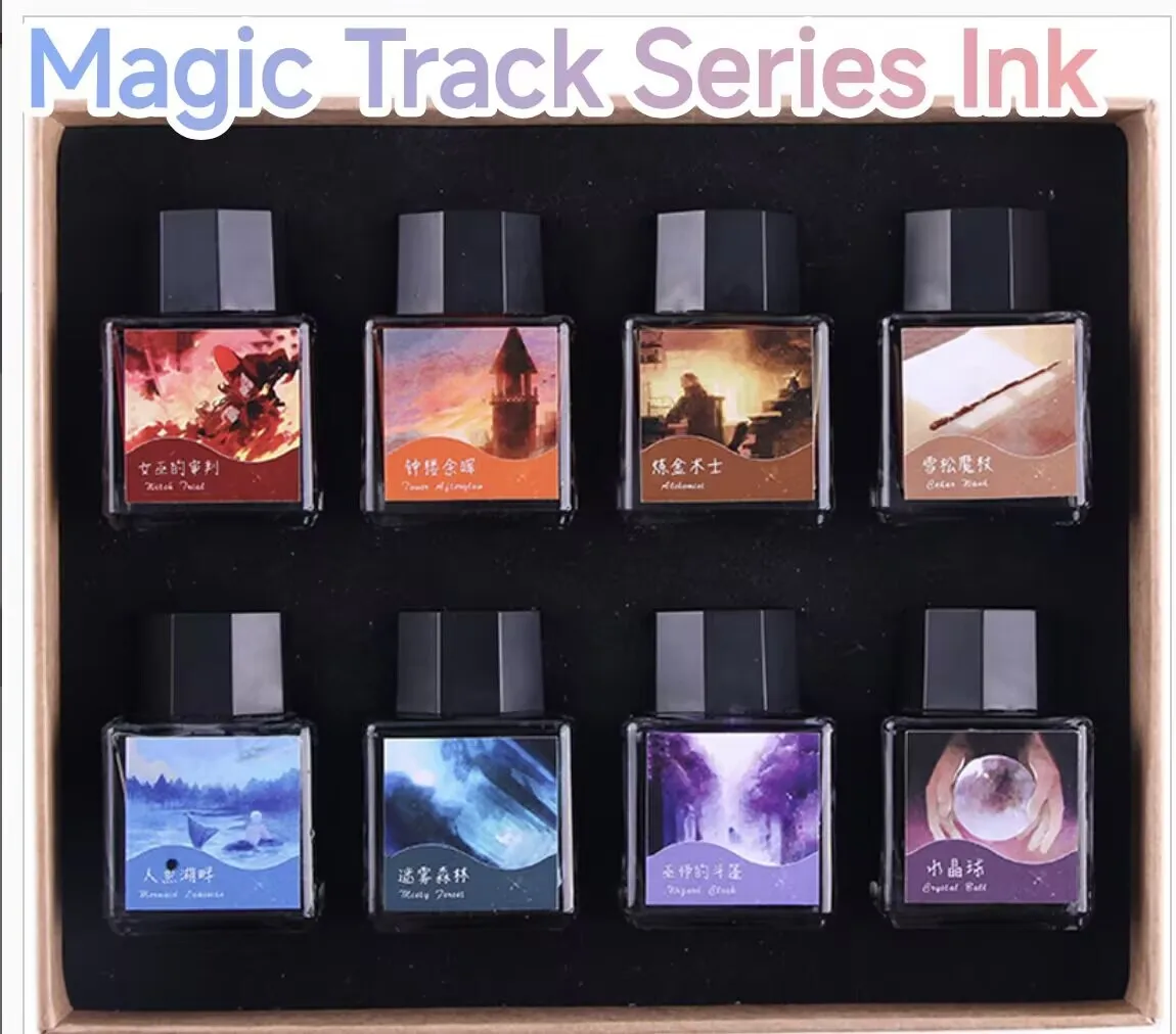 Magic Track Series Золотая/Серебряная мерцающая пудра Цветные чернила для ручек, чернила для рисования 18 мл
Magic Track Series Золотая/Серебряная мерцающая пудра Цветные чернила для ручек, чернила для рисования 18 мл