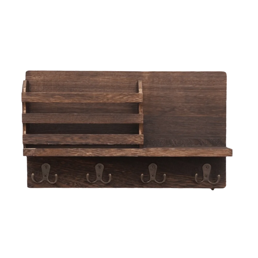 Прочный деревянный держатель для ключей с четкой текстурой в ретро-стиле, настенный, утолщенный, органайзер для почты, для прихожей
Прочный деревянный держатель для ключей с четкой текстурой в ретро-стиле, настенный, утолщенный, органайзер для почты, для прихожей