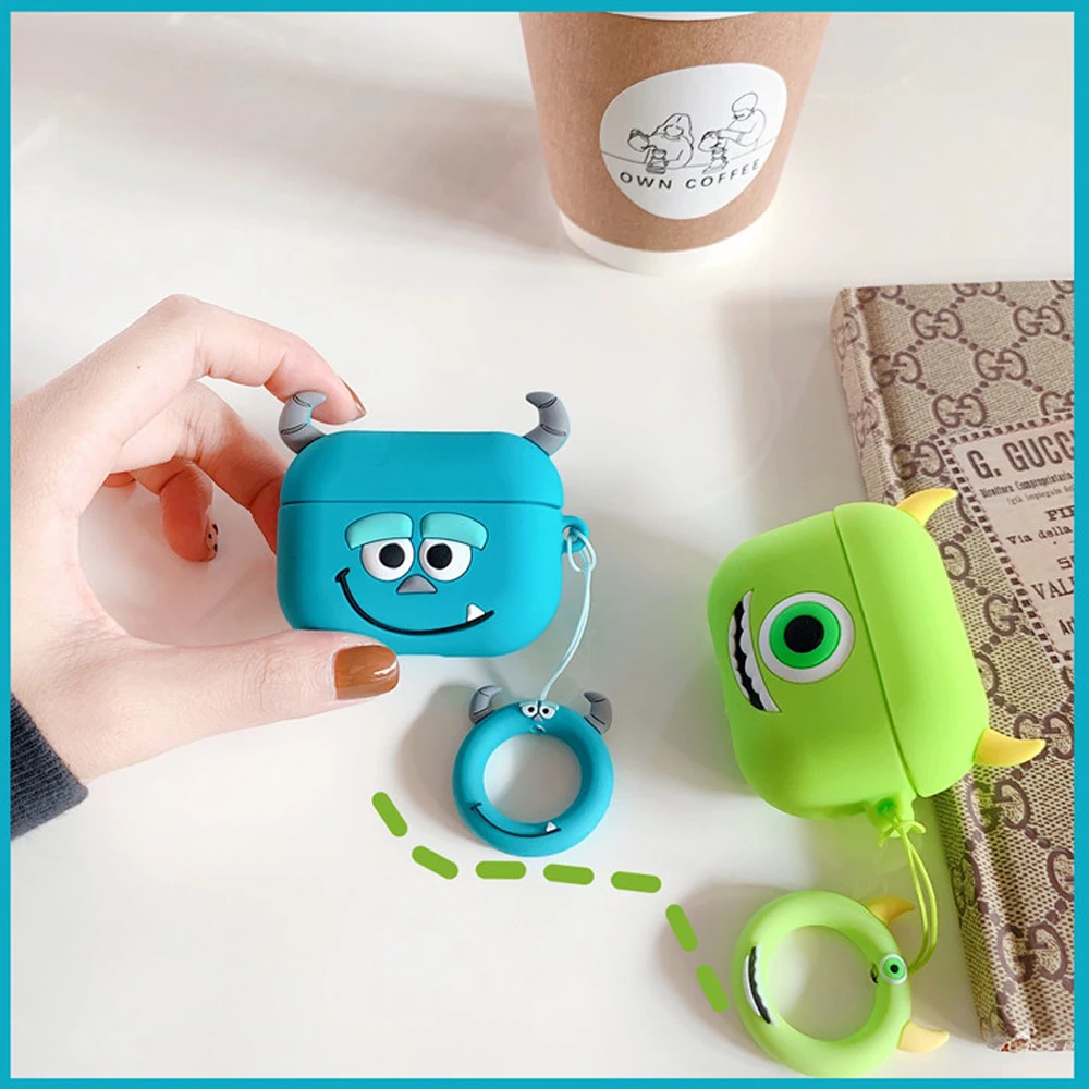MINISO Cartoon Bluetooth Earphone Silicone Case For Airpods 1 2 3 Protective Cover Cute MrQ Sulley Cases For Air pod Pro 2
MINISO Cartoon Bluetooth Earphone Silicone Case For Airpods 1 2 3 Protective Cover Cute MrQ Sulley Cases For Air pod Pro 2
