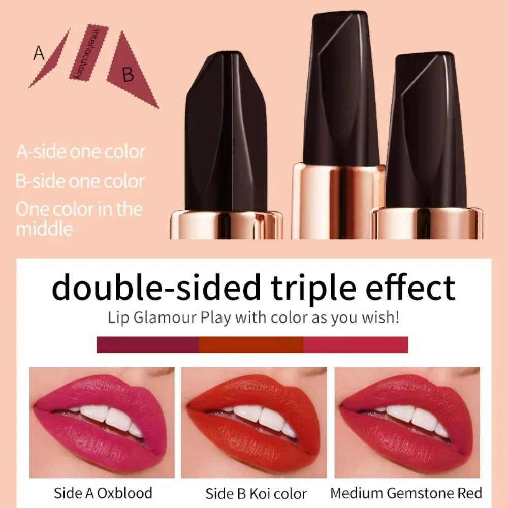 Volumizing Tricolor Changing Lipstick Hydrating Non-slipping Color-changing Lipstick Non-sticky Non-staining
Volumizing Tricolor Changing Lipstick Hydrating Non-slipping Color-changing Lipstick Non-sticky Non-staining