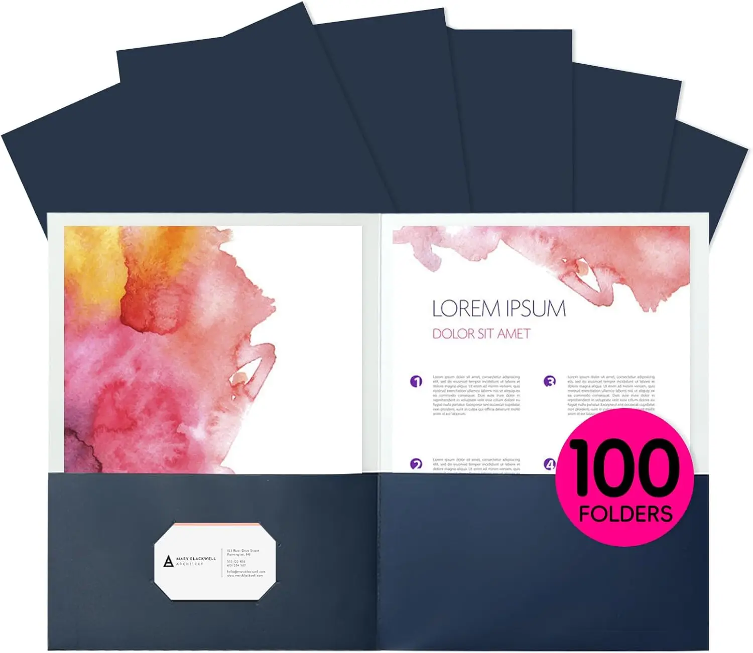 Two Pocket Folders, 100 Pack Blue Folders with Pockets for Letter Size Paper, Thick File Folder for School Office Home
Two Pocket Folders, 100 Pack Blue Folders with Pockets for Letter Size Paper, Thick File Folder for School Office Home