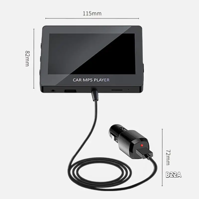 Car MP5 Player Bluetooth 5.0 FM Transmitter Support TF U Disk Music Player Car Player Car Electronic For Cars M6
Car MP5 Player Bluetooth 5.0 FM Transmitter Support TF U Disk Music Player Car Player Car Electronic For Cars M6