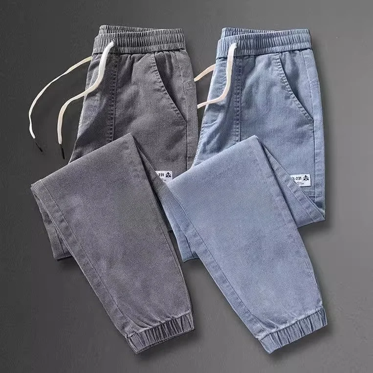 Casual Workwear Jeans Men's Loose Trousers with Drawstring Wear-Resistant Leisure Commuting Style mid Waist Fit All Seasons
Casual Workwear Jeans Men's Loose Trousers with Drawstring Wear-Resistant Leisure Commuting Style mid Waist Fit All Seasons