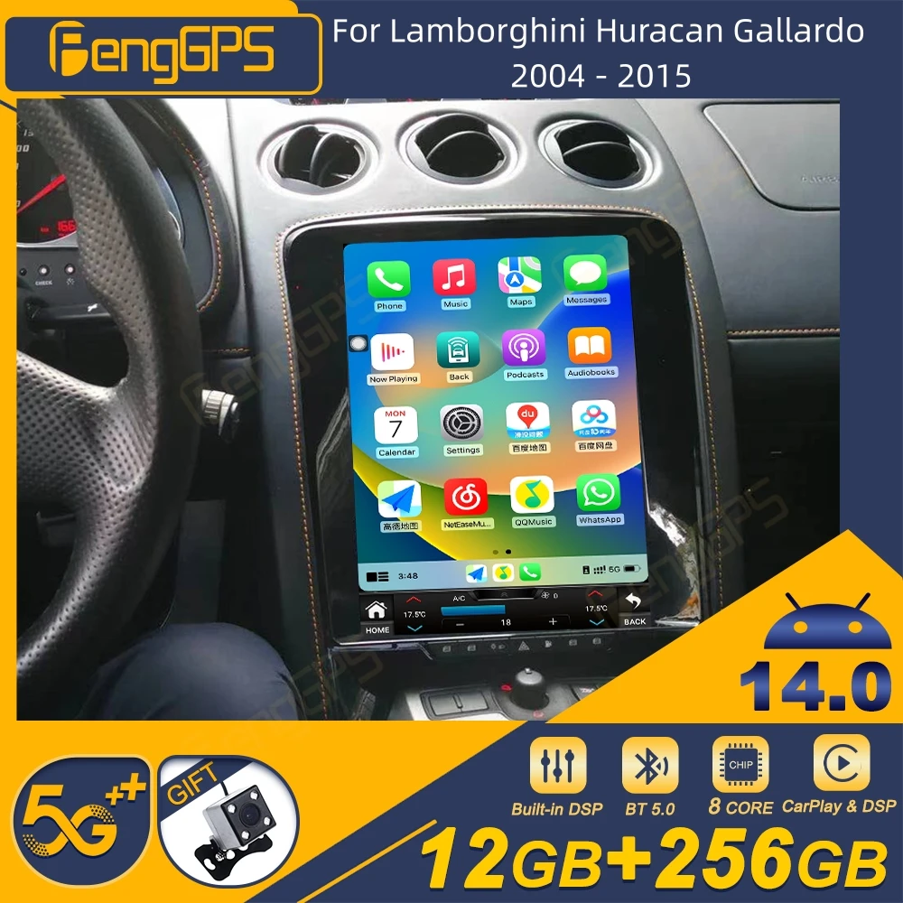 For Lamborghini Huracan Gallardo 2004 - 2015 Android Car Radio Wireless Carplay Stereo Receiver Autoradio Multimedia Player GPS
For Lamborghini Huracan Gallardo 2004 - 2015 Android Car Radio Wireless Carplay Stereo Receiver Autoradio Multimedia Player GPS