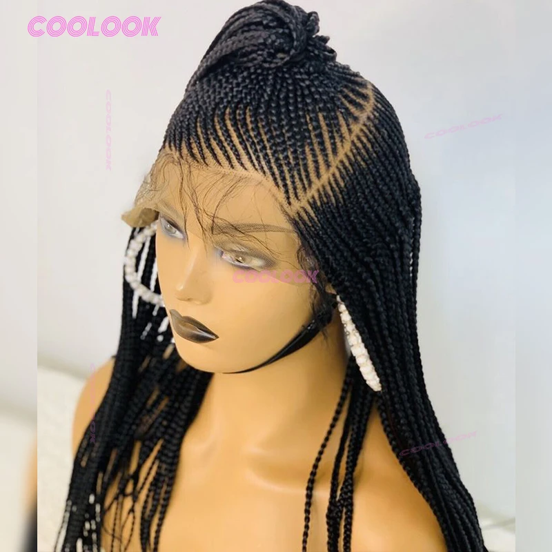 Side Part Braids Wig 36" Synthetic Braided Wigs For Black Women Knotless Cornrow Lace Wigs Box Braid Wig Full Lace Braided Wigs
Side Part Braids Wig 36" Synthetic Braided Wigs For Black Women Knotless Cornrow Lace Wigs Box Braid Wig Full Lace Braided Wigs