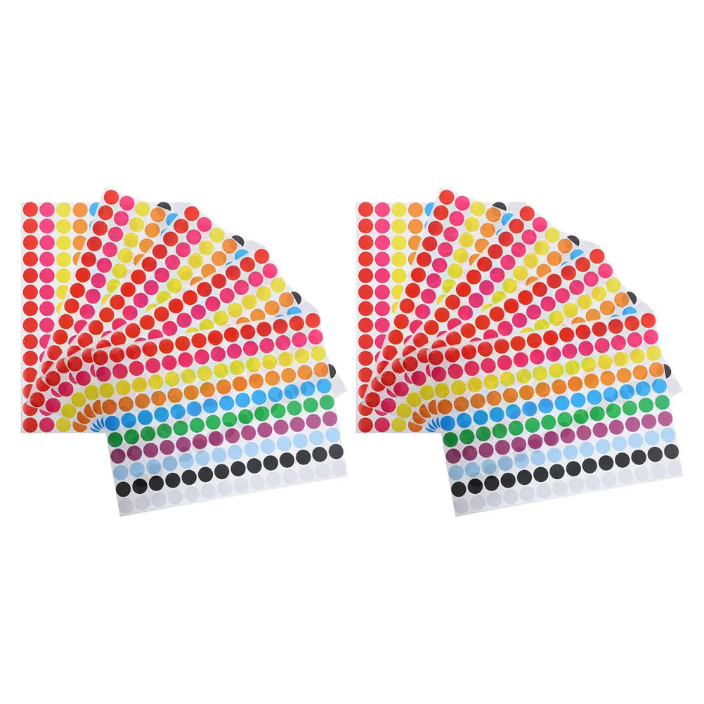 10 Sheets Assorted Color Round Stickers Strong Adhesive Dot Labels for Organizing Classifying Files Books Envelopes and Supplies
10 Sheets Assorted Color Round Stickers Strong Adhesive Dot Labels for Organizing Classifying Files Books Envelopes and Supplies
