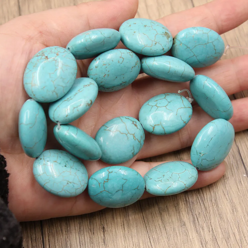 APDGG 20x25mm Blue Turquoise Real Stone Loose Beads 15.5" Strands For Necklace Bracelet Jewelry Making DIY
APDGG 20x25mm Blue Turquoise Real Stone Loose Beads 15.5" Strands For Necklace Bracelet Jewelry Making DIY
