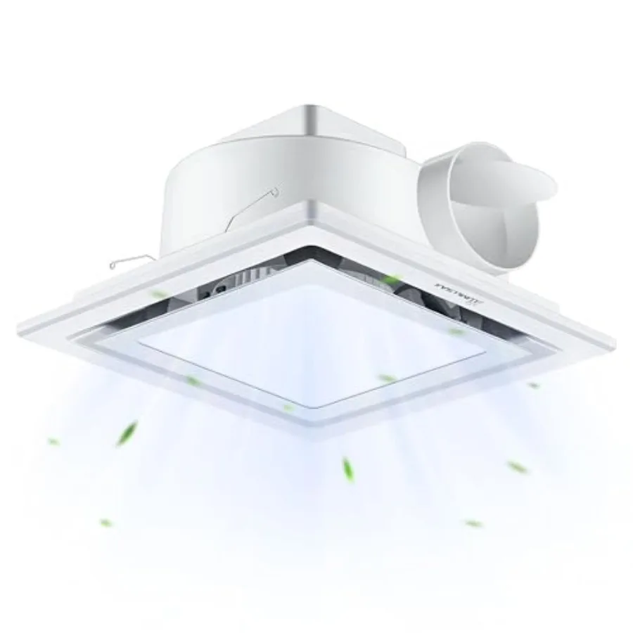 Bathroom Exhaust Fan with Light 12" Ultra Quiet 1.0 Sones1200LM 5CCT Exhaust Fan Mountg Openg "x" 140CFM Bathroom Fan with Ligh
Bathroom Exhaust Fan with Light 12" Ultra Quiet 1.0 Sones1200LM 5CCT Exhaust Fan Mountg Openg "x" 140CFM Bathroom Fan with Ligh