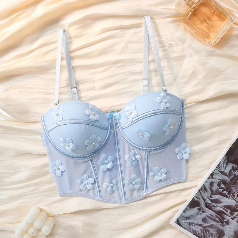 Women's Adjustable Straps Corset Floral Crop Tops Push Up Bra Lingerie Sexy Slim Camisole Y2k Clothes 2000s Summer Tank Top Vest
Women's Adjustable Straps Corset Floral Crop Tops Push Up Bra Lingerie Sexy Slim Camisole Y2k Clothes 2000s Summer Tank Top Vest
