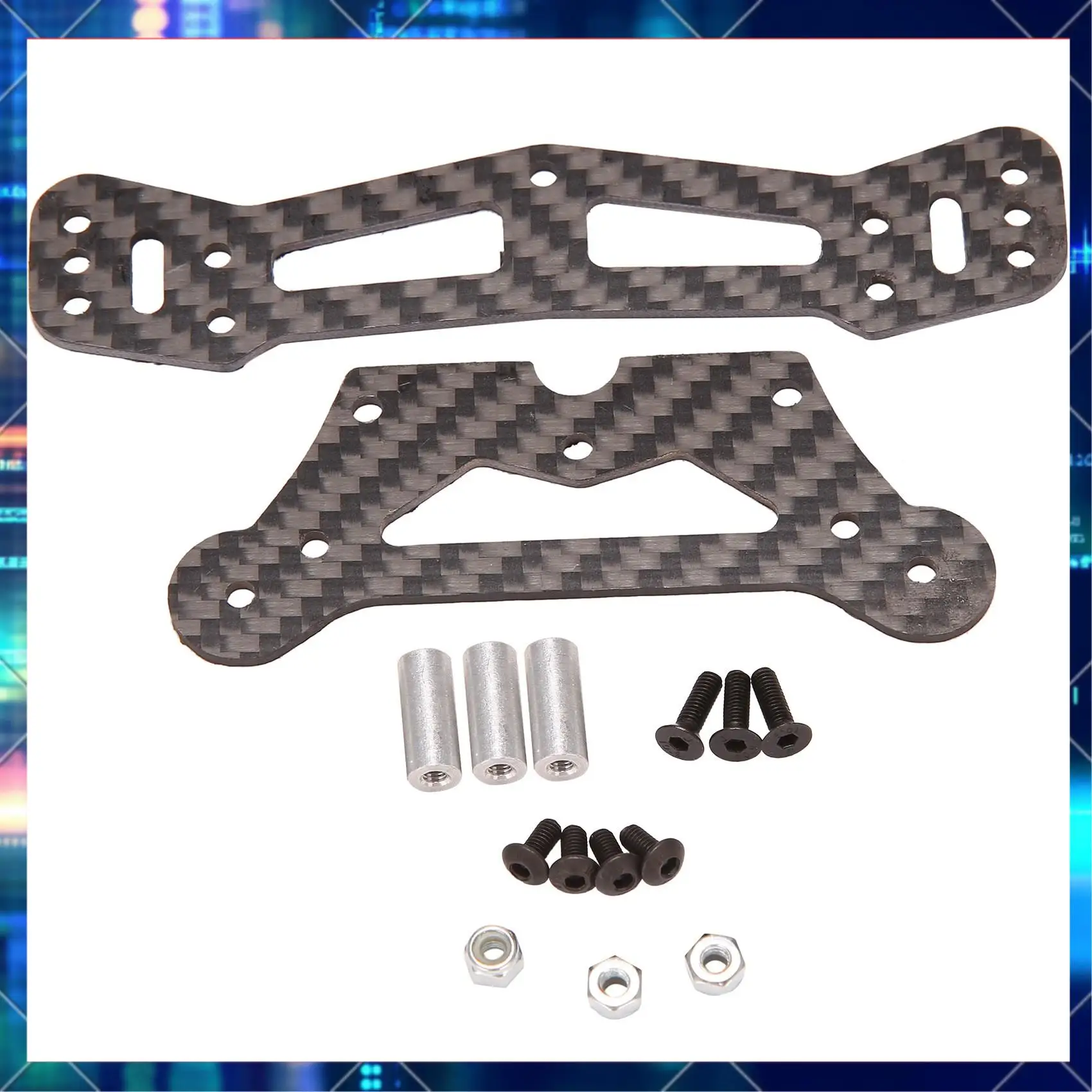 2Pcs Carbon Fiber Front Bumper Plate(Upper&Lower) For Tamiya TA05 TA05-R TA05-IFS RC Car Upgrade Parts-AA02
2Pcs Carbon Fiber Front Bumper Plate(Upper&Lower) For Tamiya TA05 TA05-R TA05-IFS RC Car Upgrade Parts-AA02