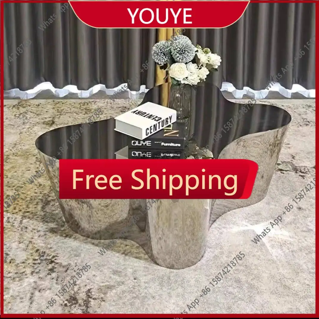 N65 Mirror edge few new irregular special-shaped coffee table stainless steel modern business complete shopping mall light luxur
N65 Mirror edge few new irregular special-shaped coffee table stainless steel modern business complete shopping mall light luxur