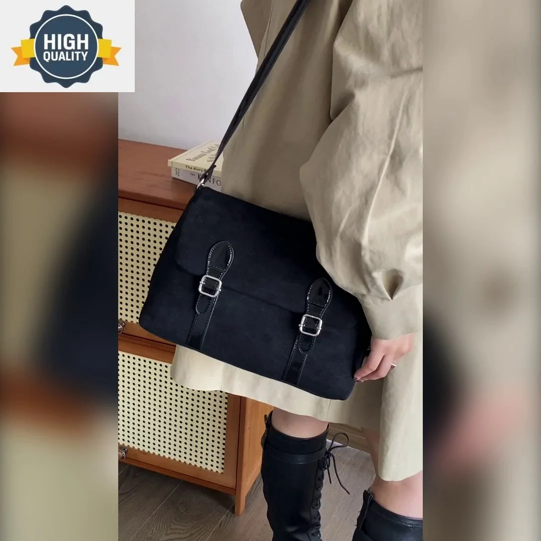 Korean Winter Autumn Edition Contrast Color One Shoulder Underarm Bag Women Vintage Style Suede College Casual Crossbody
Korean Winter Autumn Edition Contrast Color One Shoulder Underarm Bag Women Vintage Style Suede College Casual Crossbody